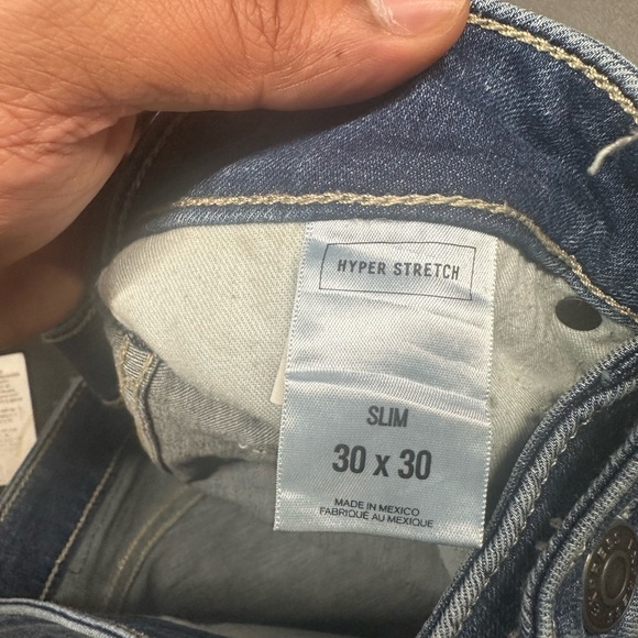 Express Blue High Rise Jeans - Picture 3 of 3